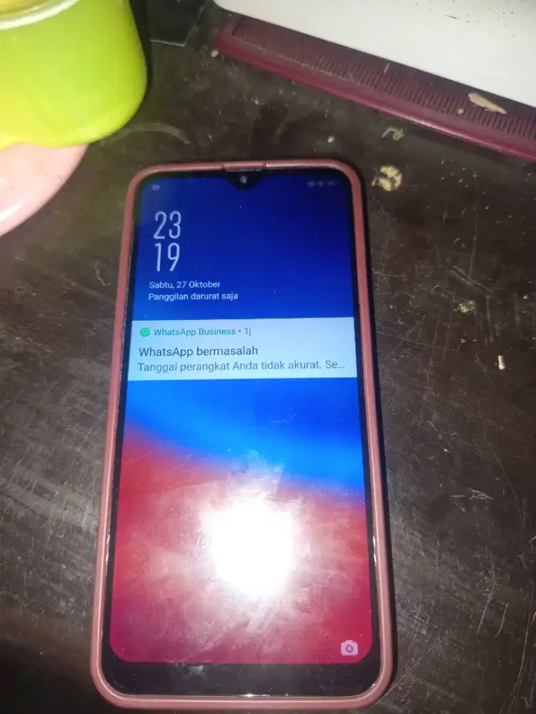 Oppo F9 ram 4 merah maroon mulus