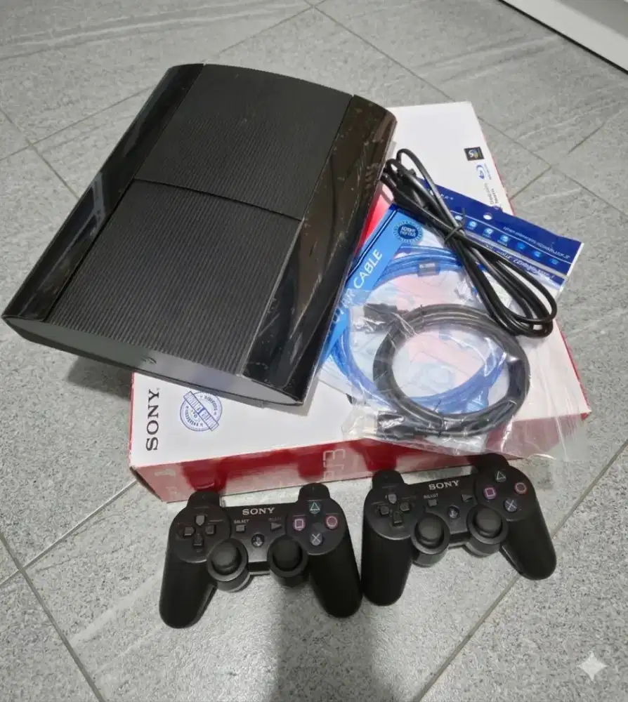 PS3 PS 3 PLAYSTATION 3 SUPERMULUS SERI 43 750GB MULUS LIKENEW BISA TT