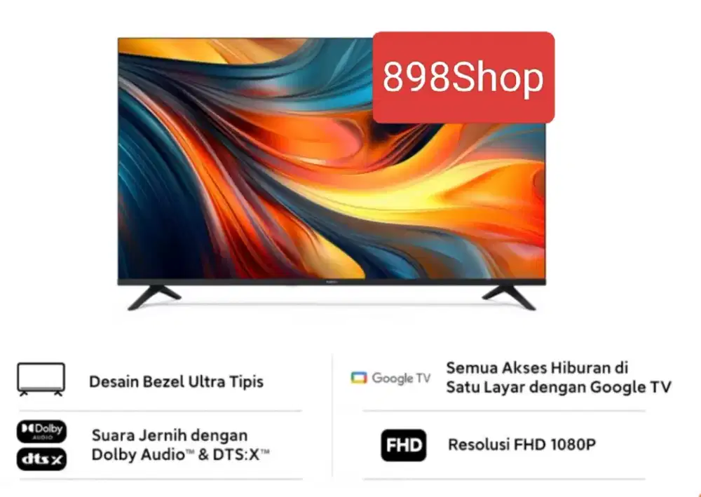Xiaomi LED TV 43 2026 Google TV Android FullHD Digital TV HDMI Dolby
