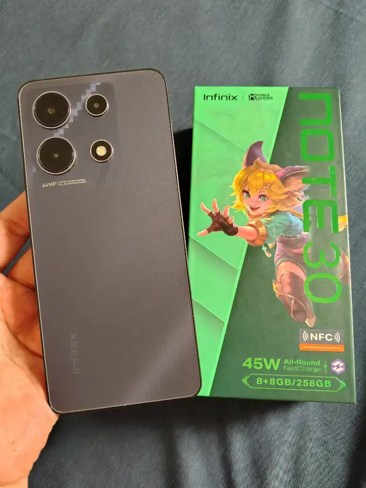 Infinix note 30 black 8/256 murah mantap