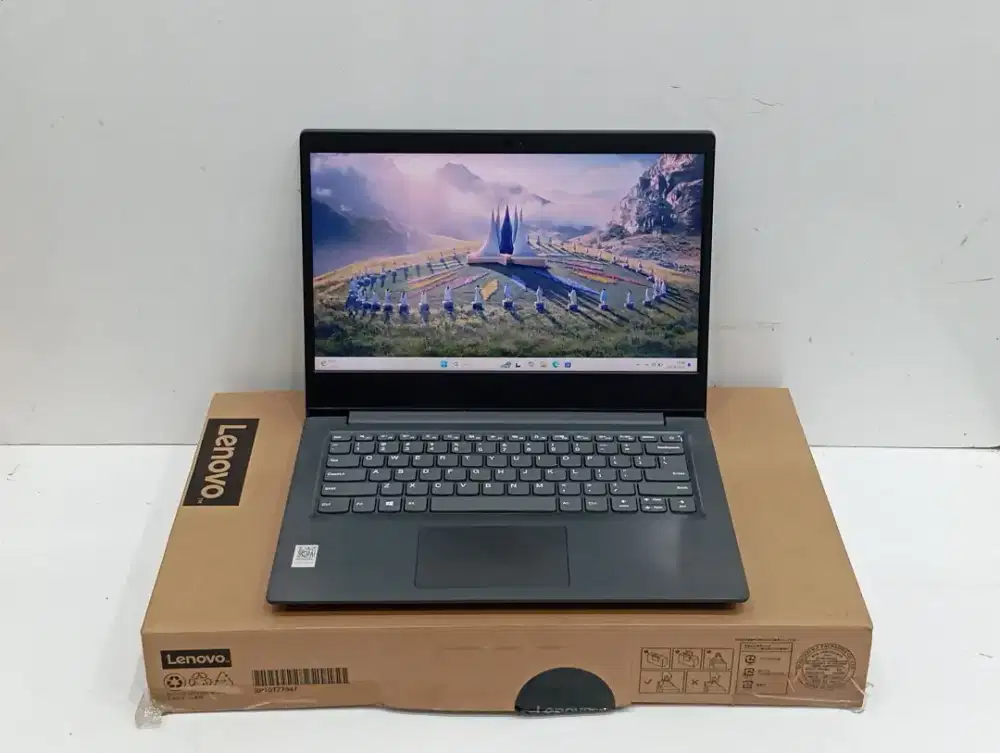 Jual laptop lenovo v14 amd Athlon 3020e fulset