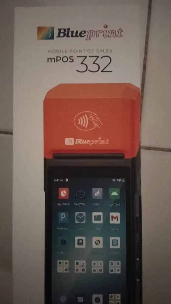 Mesin kasir Blueprint Android Mpos332 Siap Pakai