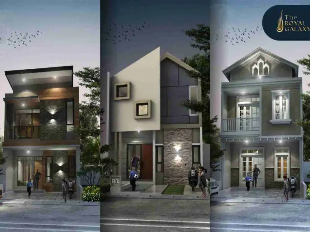 Rumah modern minimalis lingkungan asri dekat LRT Cikunir
