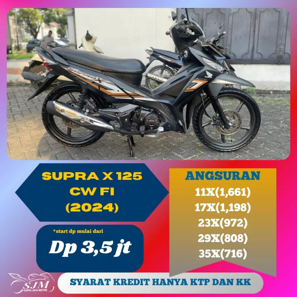 HONDA SUPRA X 125 CW 2024 SUPER MANTAPP