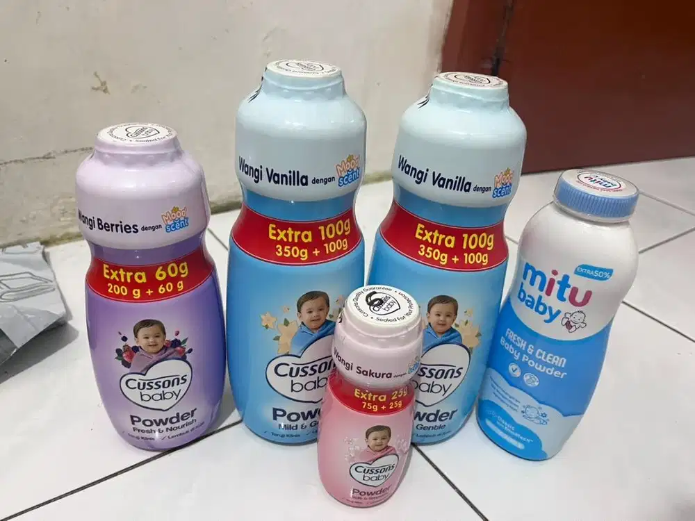 Bedak bayi masih segel