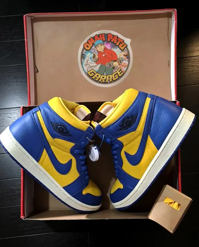 AIR JORDAN 1 RETRO HIGH REVERSE LANEY SIZE 43 PADS ORIGINAL 100%