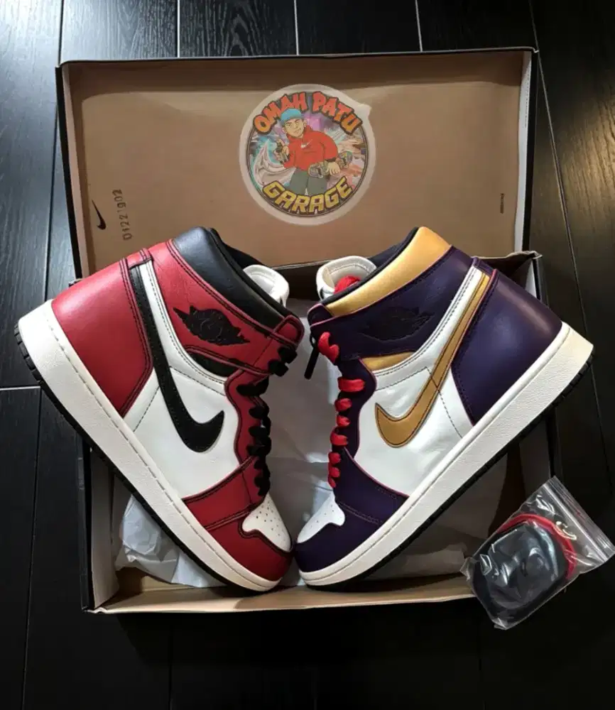 AIR JORDAN 1 RETRO HIGH OG DEFIANT LA TO CHICAGO SIZE 44 PADS ORIGINAL