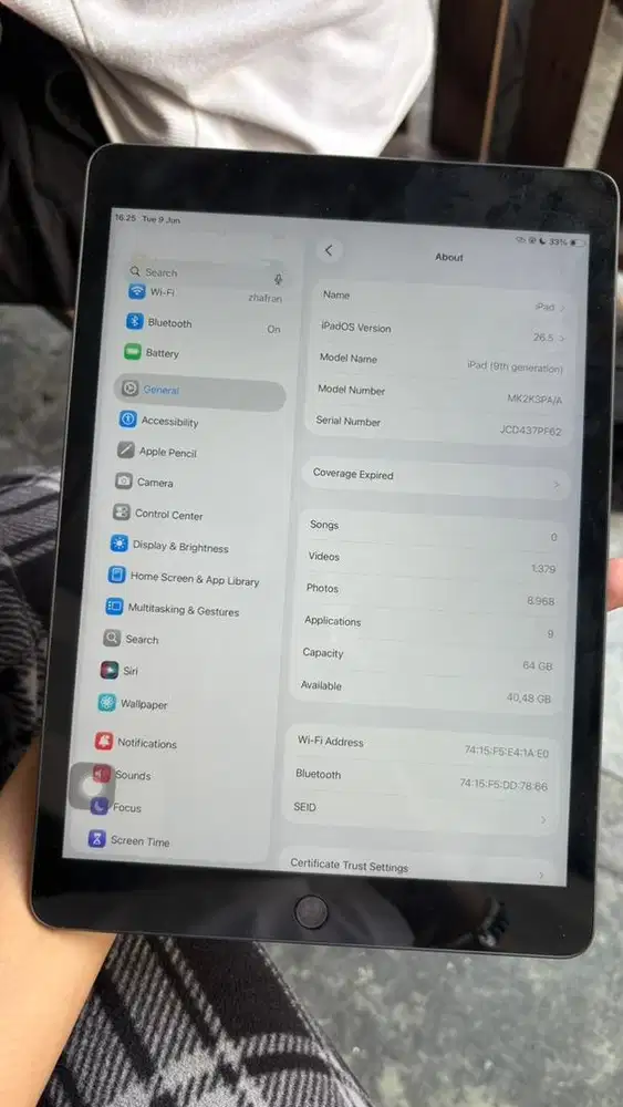 ipad gen 9th 64gb ibox