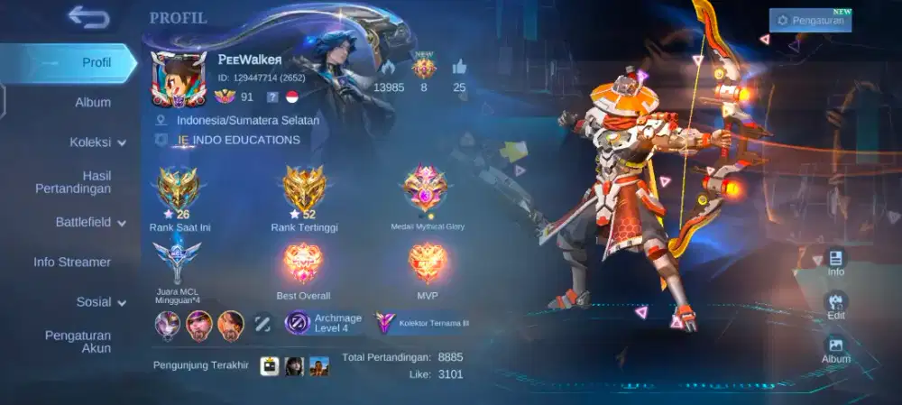 Jual Akun Mobile Legends