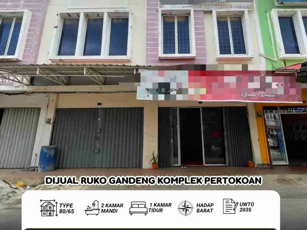 Dijual ruko gandeng pertokoan botania garden