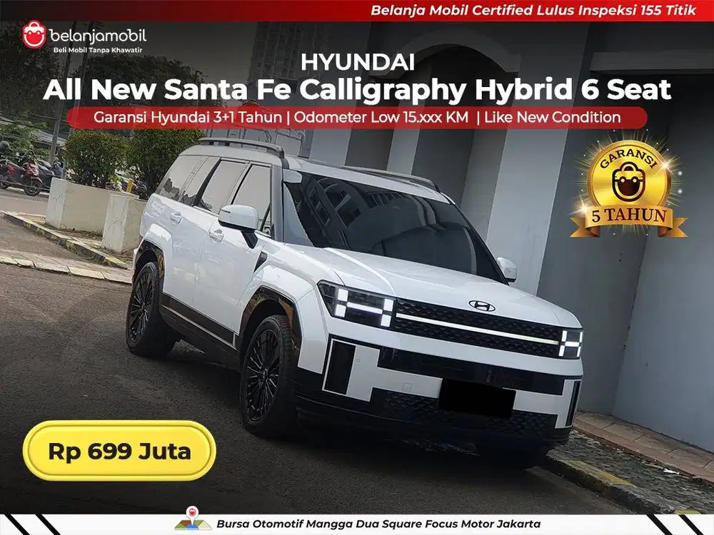 [LOW KM] Hyundai Santafe Santa Fe Calligraphy Hybrid 6 Seat 2025/2026