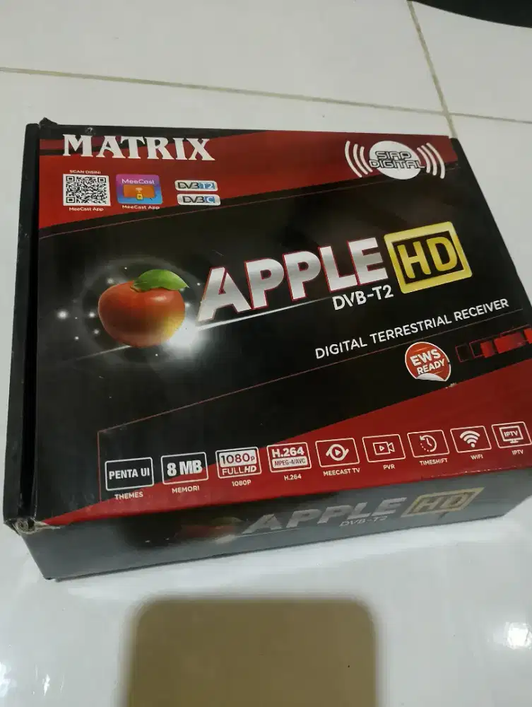 Dijual Set Top Box (STB) Matrix Apple Merah (DVB-T2)