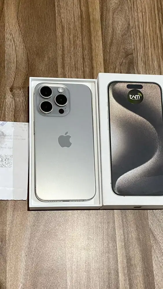 iPhone 15 Pro 128GB Titanium Resmi Ex iBox Mulus Original