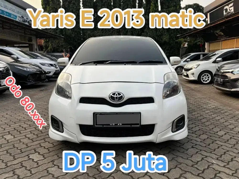 5 JT YARIS E AT 2013 LOW KM 80RB WHITE EDITION RARE !!