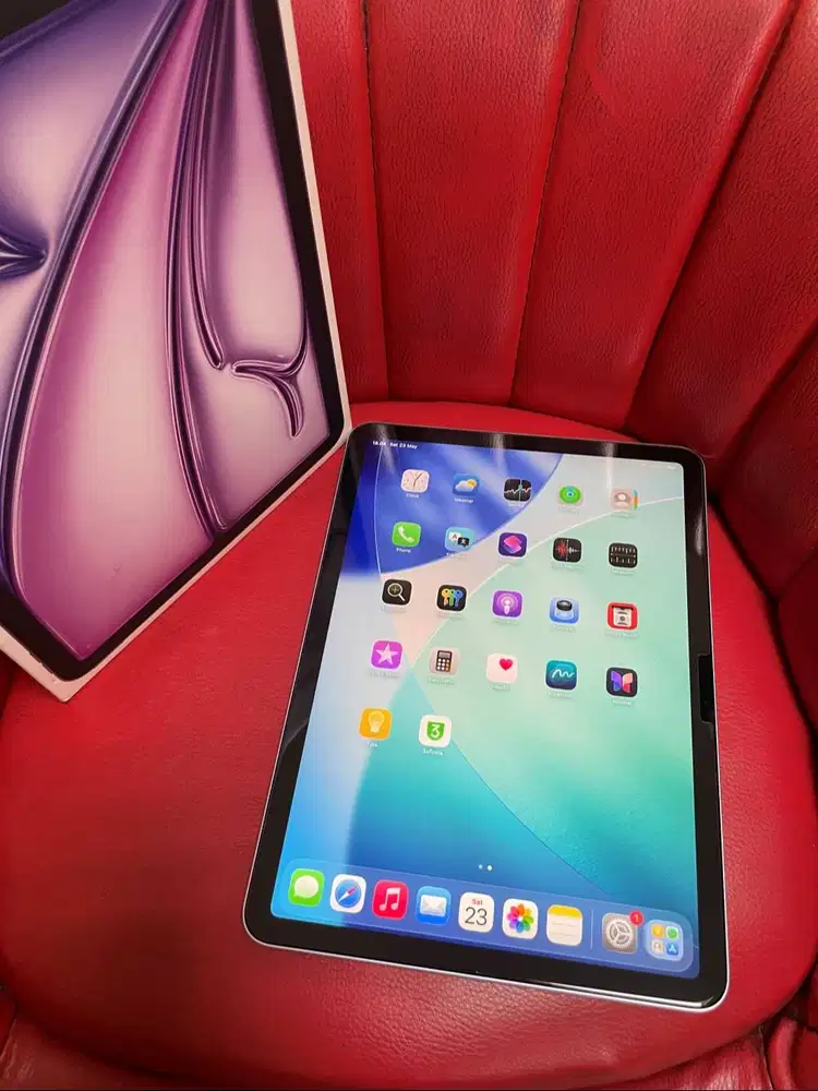 iPad Air 11 Inci 128gb M3 Wifi Gen-7 Ex iBox Purple Fullset Original