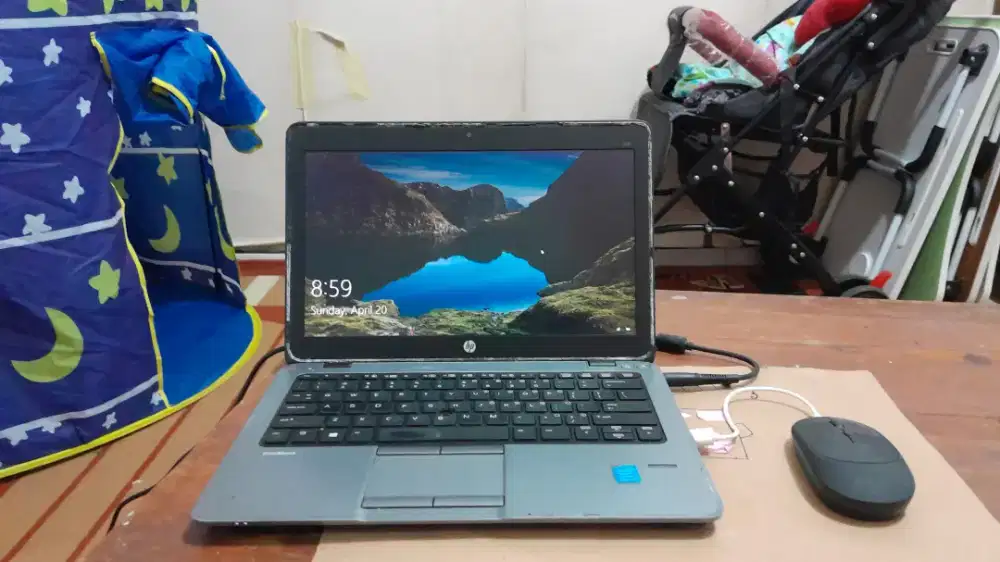 lepi HP elitbook core i5 ram 4GB, SSD, 14in, bonus Canon mp285