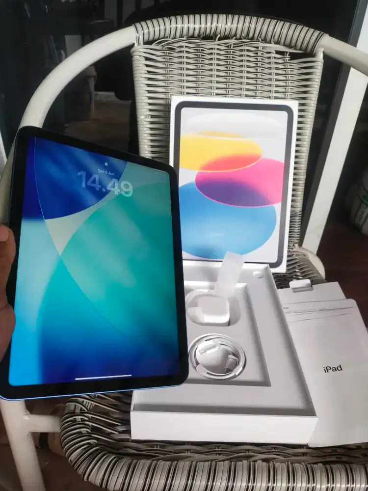 Ipad 11(A16) 128gb wifi inter fullset ori bisa tt handphone