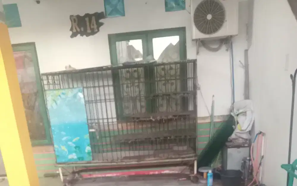Kurungan kucing anjing 2mx1.5m pakai roda