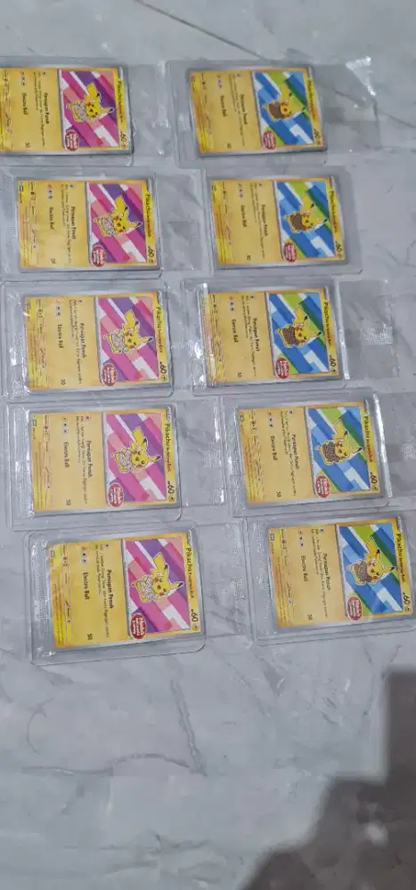 Pikachu batik 10 kartu