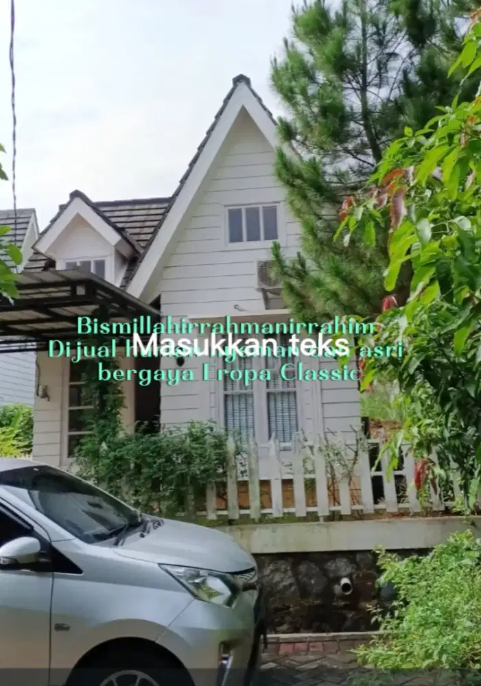 Dijual Rumah Gaya Eropa Murah Full Furnised