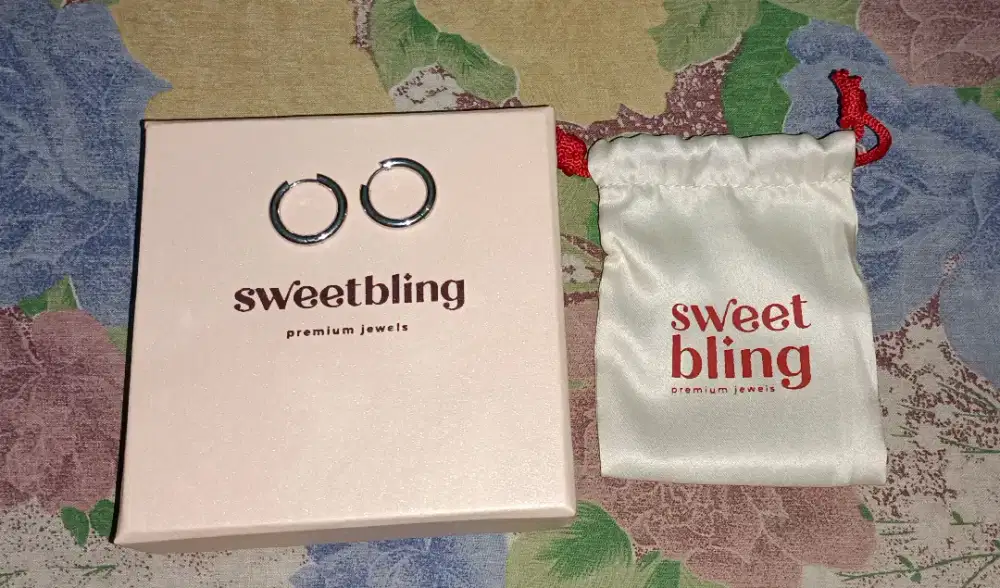 Anting ring ukuran 20mm merek sweet bling
