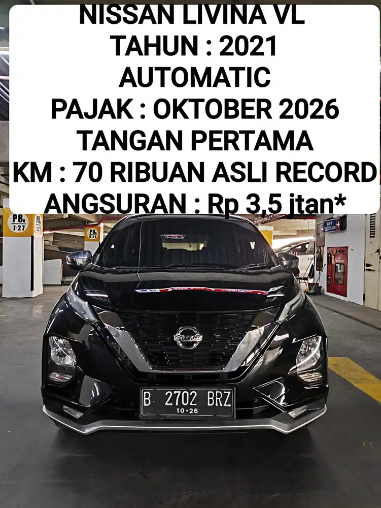 Nissan Livina VL AT 2021 Hitam tt Xpander 2020 2019