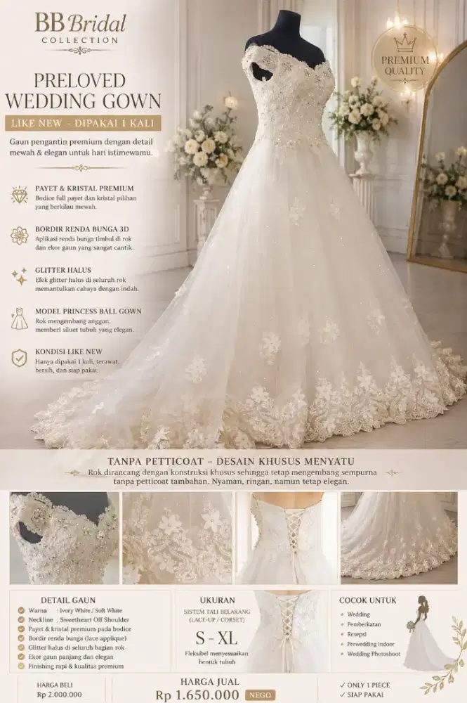 Wedding gown premium