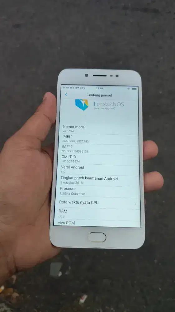 Vivo y67 serius inbok!