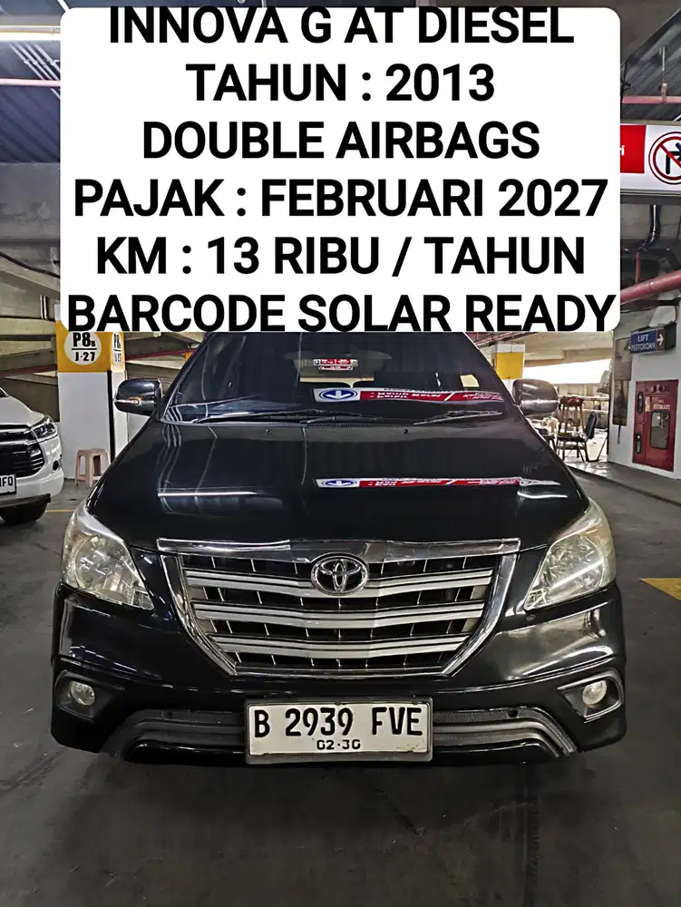 Toyota Kijang Innova G Diesel AT 2013 Hitam Barong