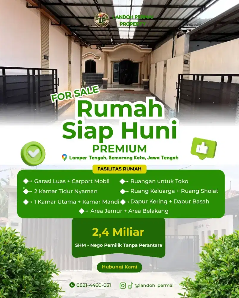 FOR SALE - RUMAH HUNIAN IMPIAN - LAMPER - SEMARANG - JAWA TENGAH