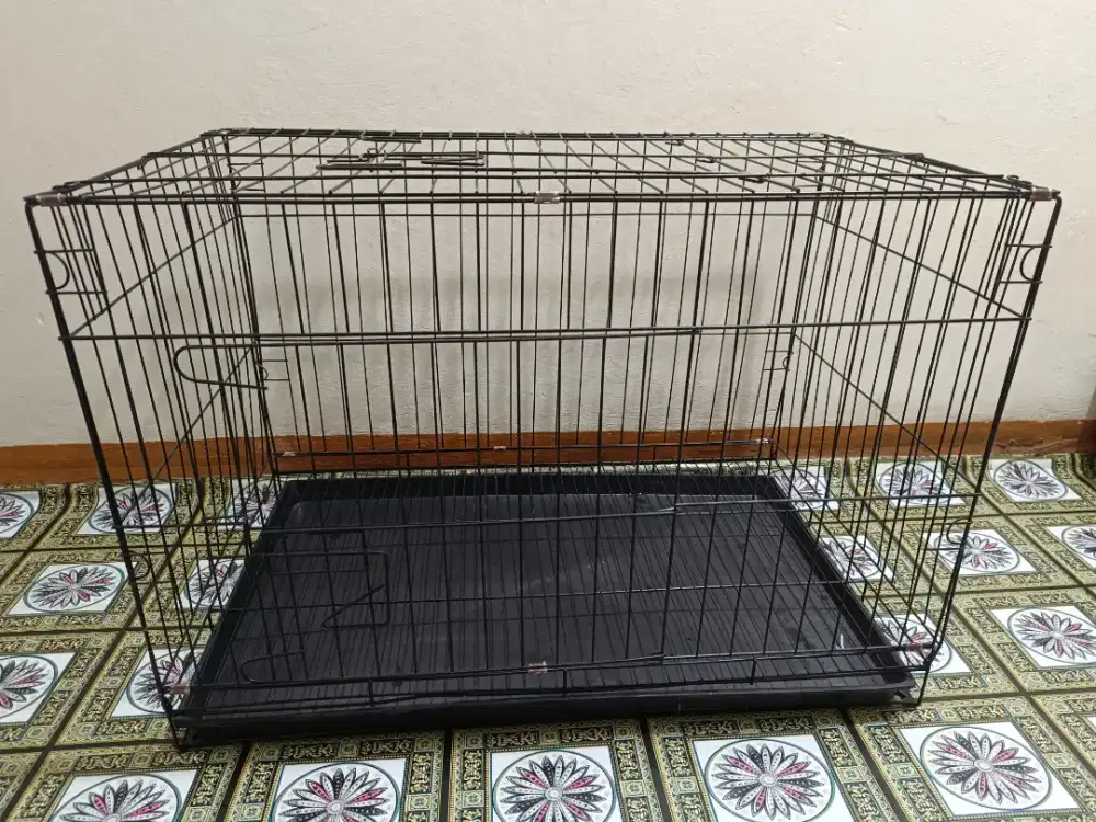 Kandang besi baru kucing anjing burung 75x45x55 barter tuker tambah