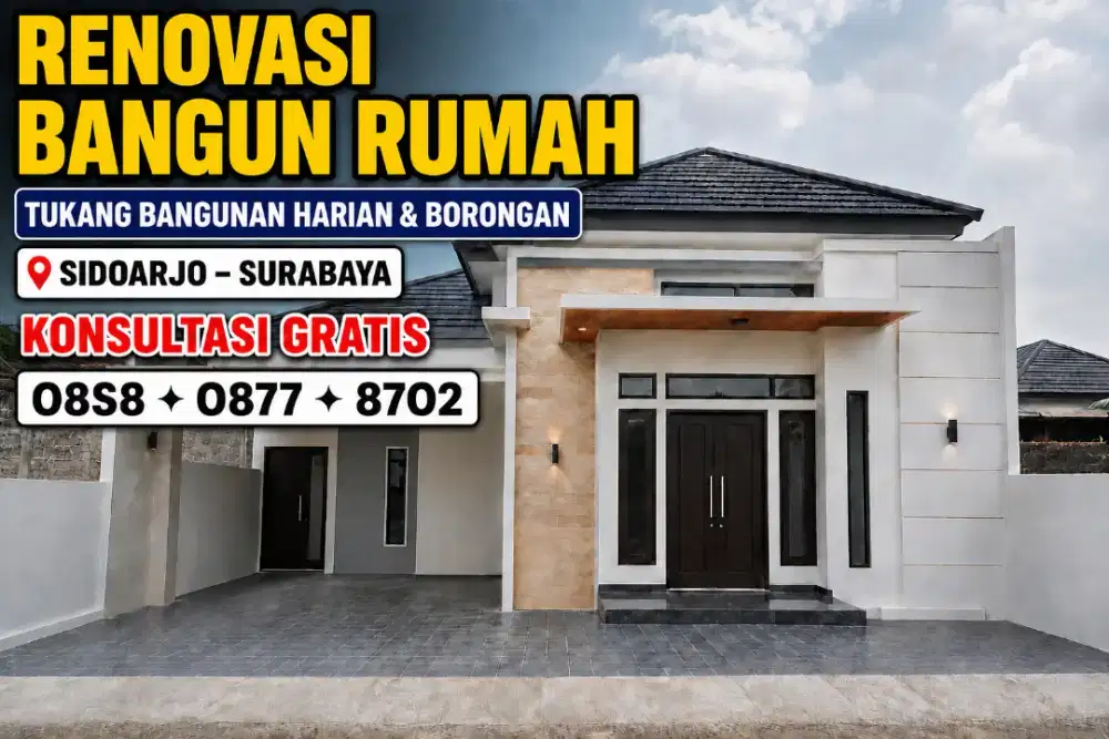 Tukang Bangunan Harian & Borongan Sidoarjo Surabaya