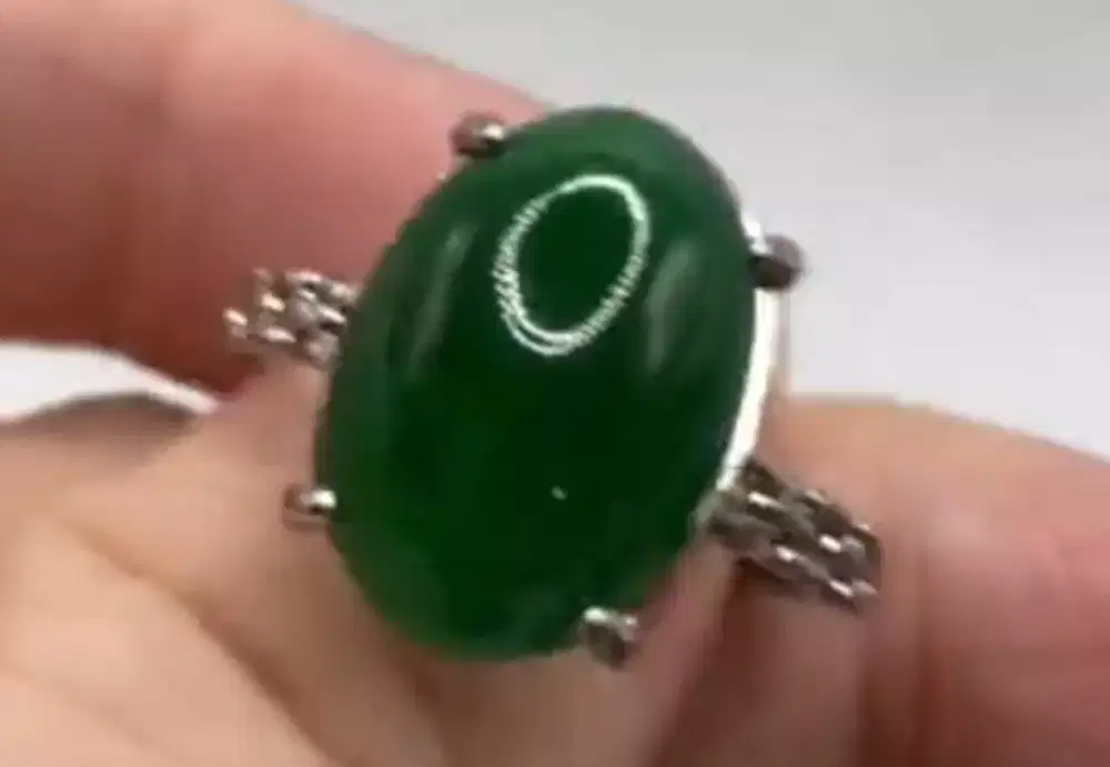 Jadeite jade giok Burma type A with memo