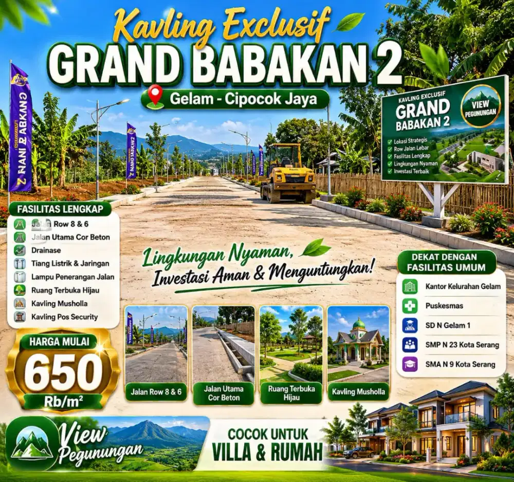 Tanah Kavling Murah Kota Serang