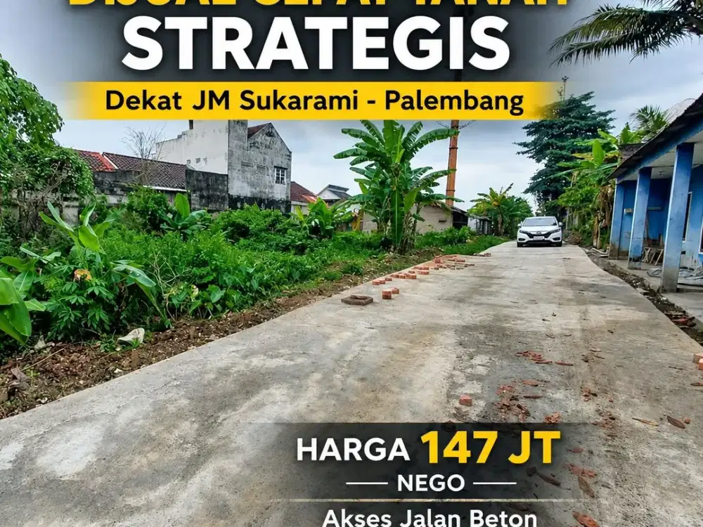 Tanah Kavling Palembang area strategis