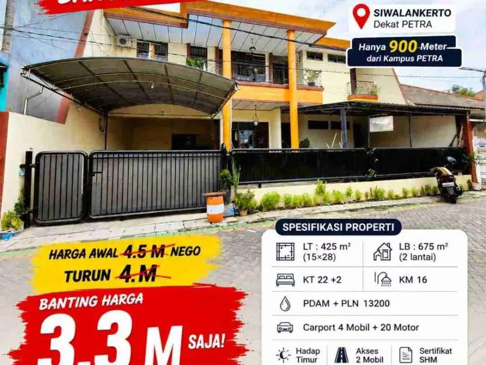 Kost Aktif Murah Full Penghuni di Siwalankerto, Sby Selatan