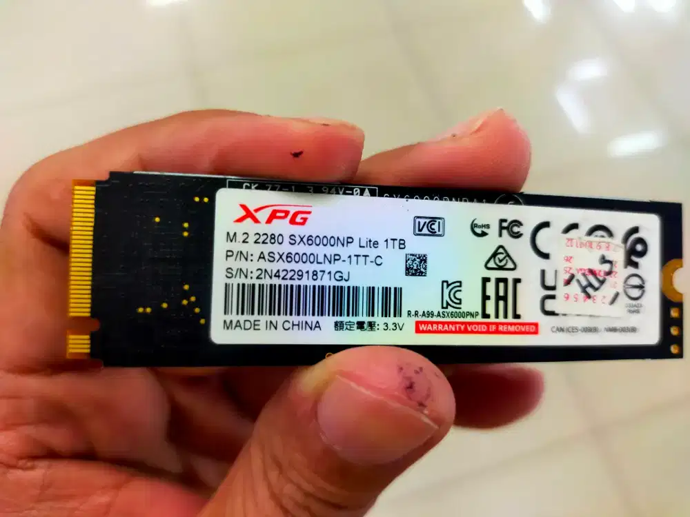 Dijual SSD NVME 1TB Merk Adata sentinel 100 100 siap pasang