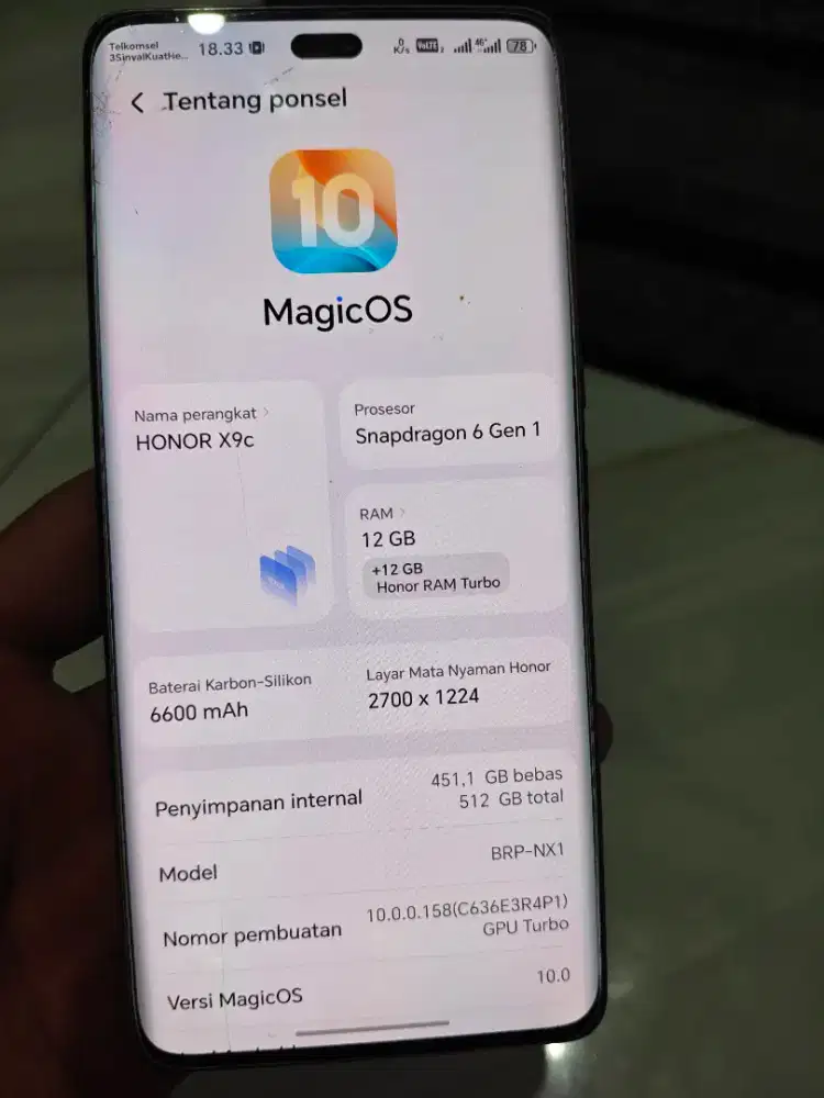 Honor X9c ram 12/512