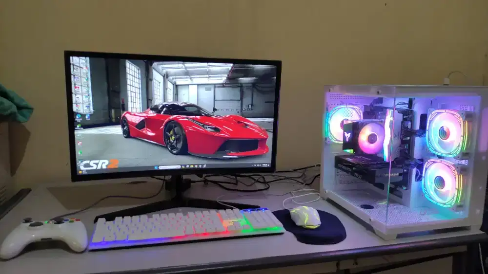 PC GAMING FULLSET RTX 5060 CORE i5 12400F RAM 32GB DDR4 SSD NVMe 512GB