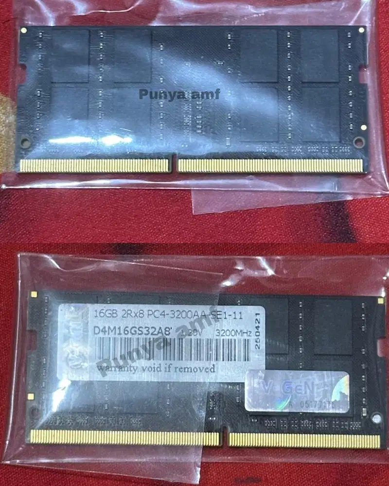 RAM DDR4 SODimm V-GeN 16GB 3200Mhz
