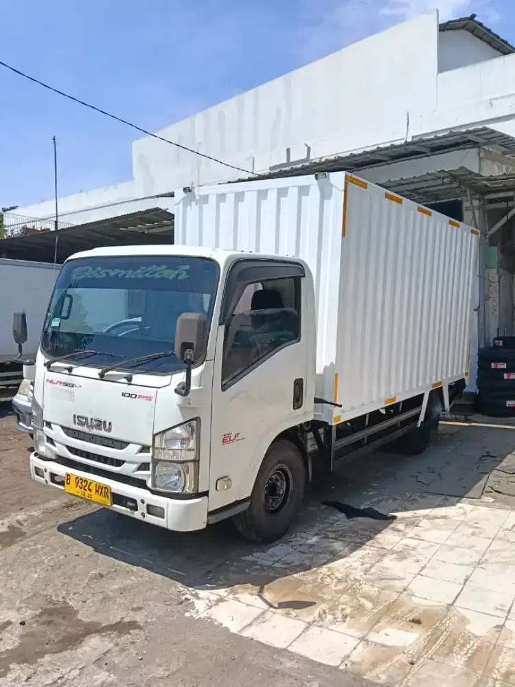 Isuzu elf GIGA NLR55LX ps100 engkel Long box 16 kubik 2020