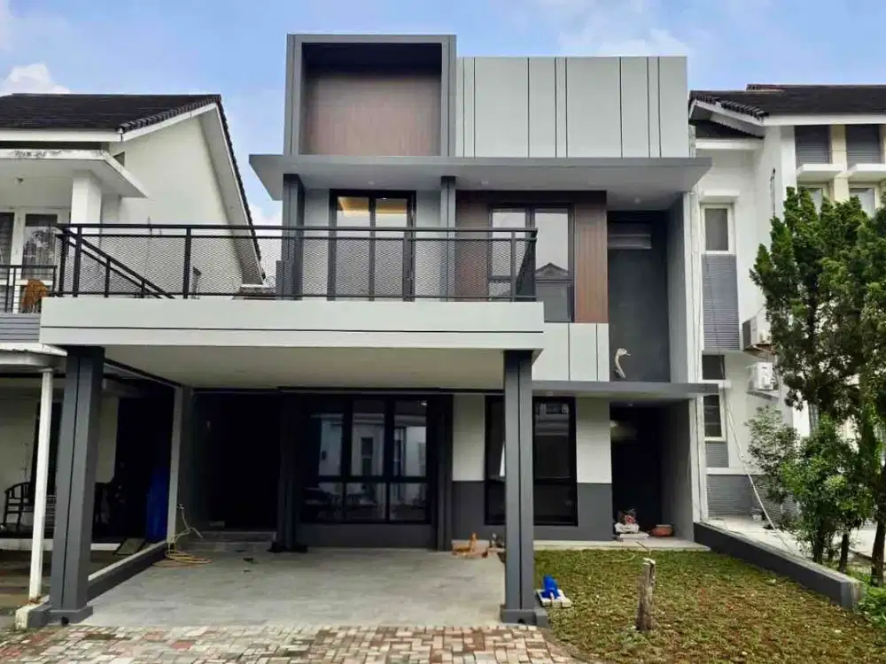 Rumah 2 Lantai Modern Minimalis 4+1 Kamar di The Green Venetian BSD City