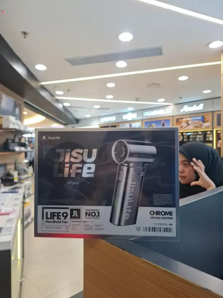 jisulife handheld fan life 9 chrome edition