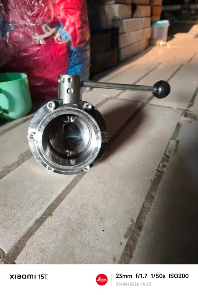 BUTTERFLY BALL VALVE 2½ 2,5 INCH SANITARY STAINLESS 316 MINOX