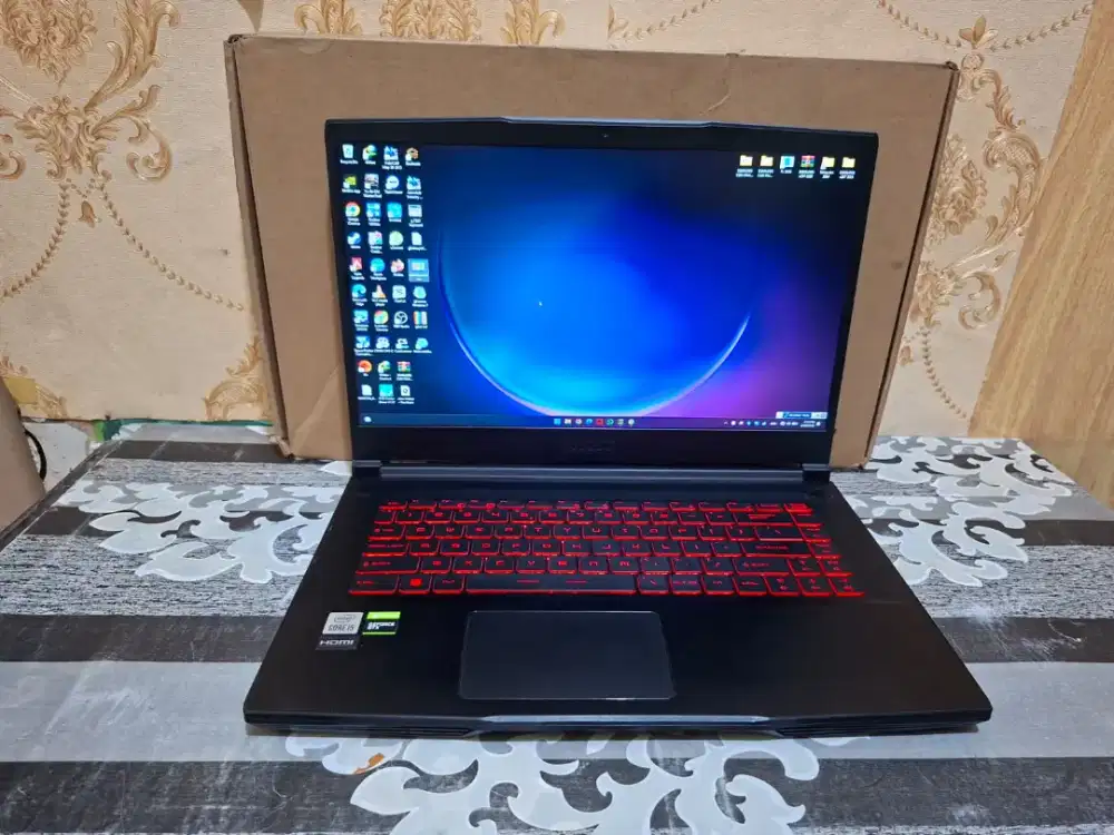 Laptop MSI GF63 thin 10SC , Ram 8 hdd 500 ssd 256  no minus