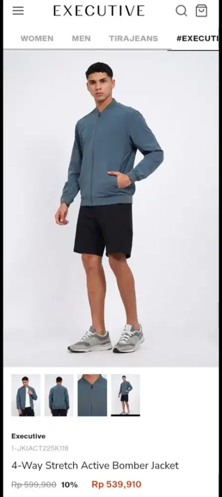 Executive 4-Way Stretch Active Bomber