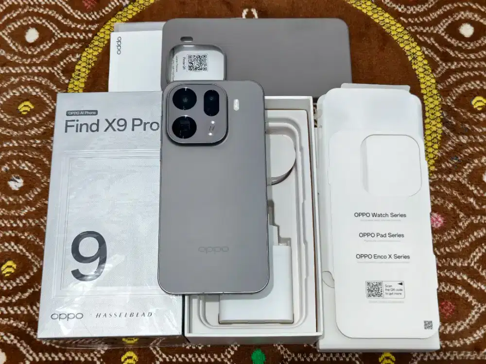 Oppo Find X9 Pro Titanium Ram 16GB - 512Gb Fullset Garansi 2 TAHUN