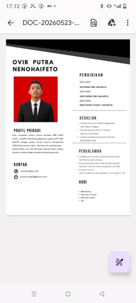 Mencari pekerjaan