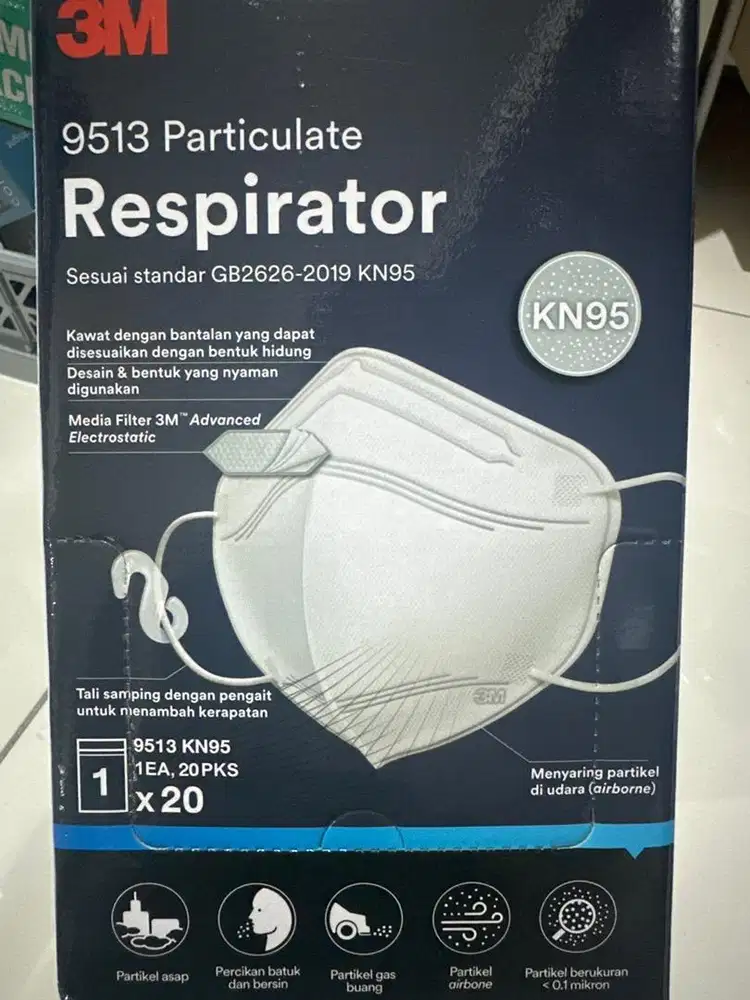Masker KN 95 3m untuk filter virus