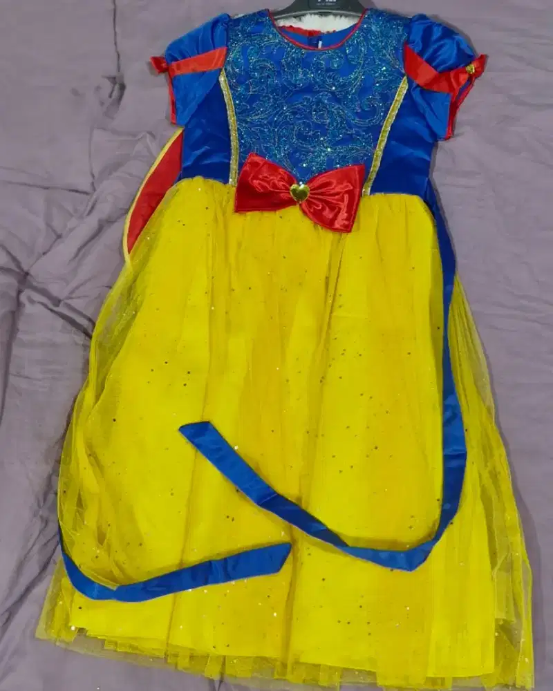 Gaun-Dress Snow White Anak